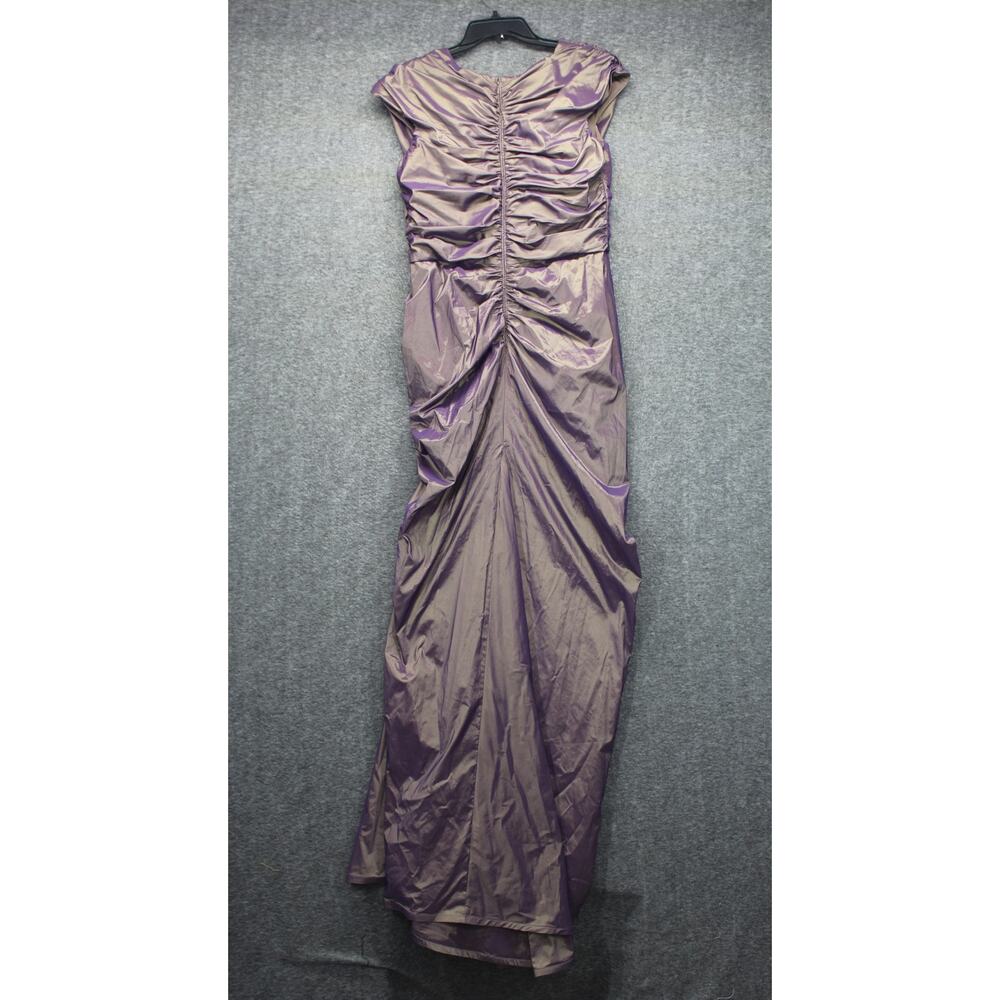 Tadashi Shoji Gown Size 14 Taffeta Iridescent New - Picture 3 of 7